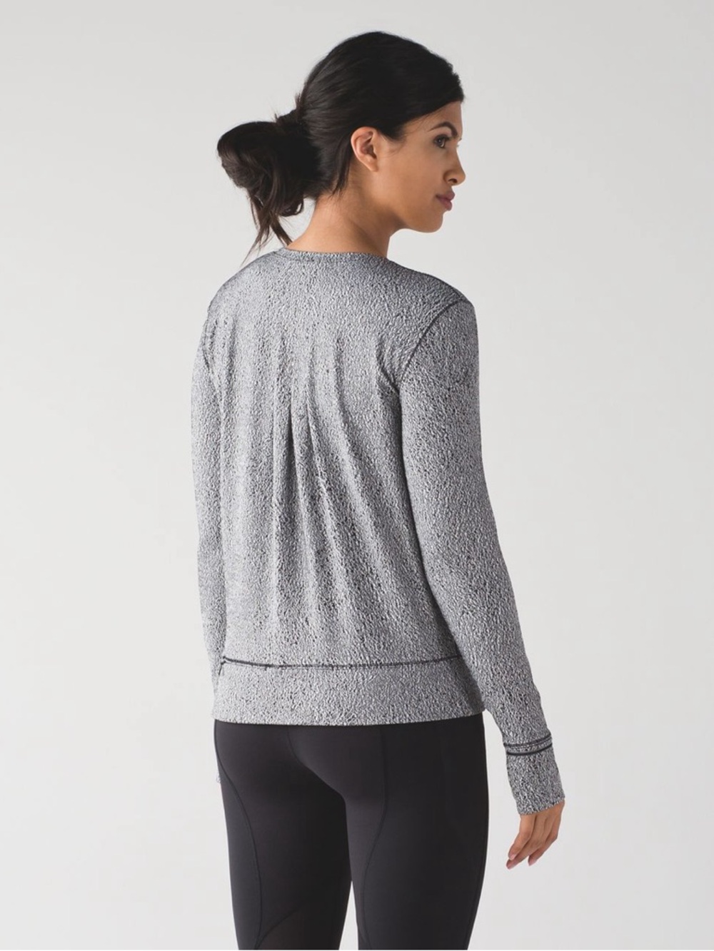 Lululemon Rush Hour Long Sleeve Running Top Luon Spray Jacquard - Size 4